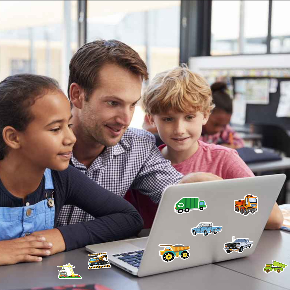 卡通风格卡车塑料小车详情12