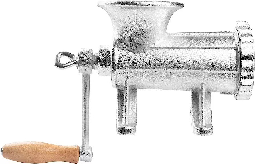 Foreign trade cross-border No. 10, No. 8, No. 22, No. 32 cast iron tin-plated manual meat grinder, household hand-cranked meat grinder, sausage stuffing machine pic 1