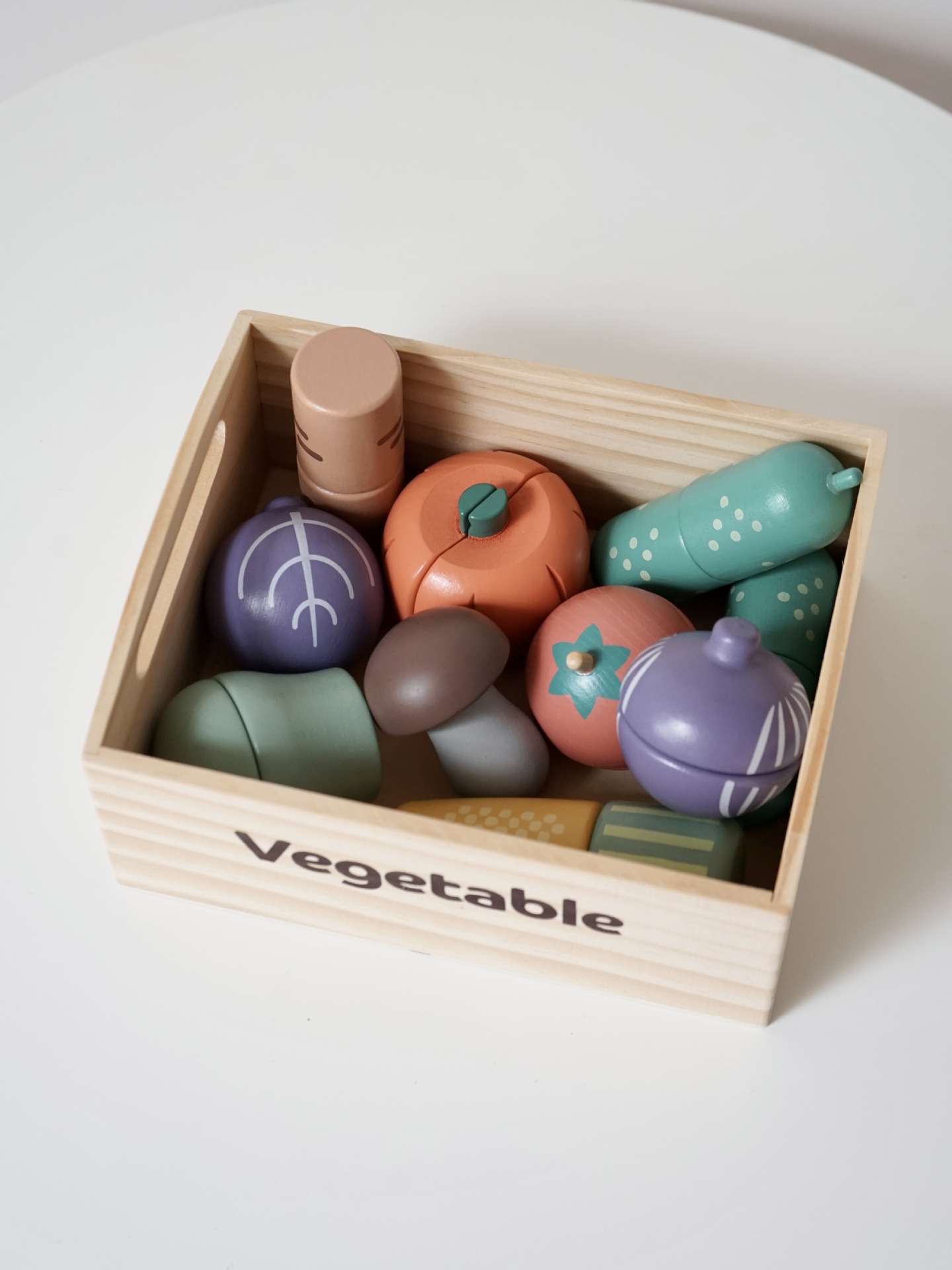 CE/CPC Wooden Magnetic Vegetable and Fruit Cutting Fun Meal Set, Wooden box set, Solid wood cutting board and Cookware set pic 18