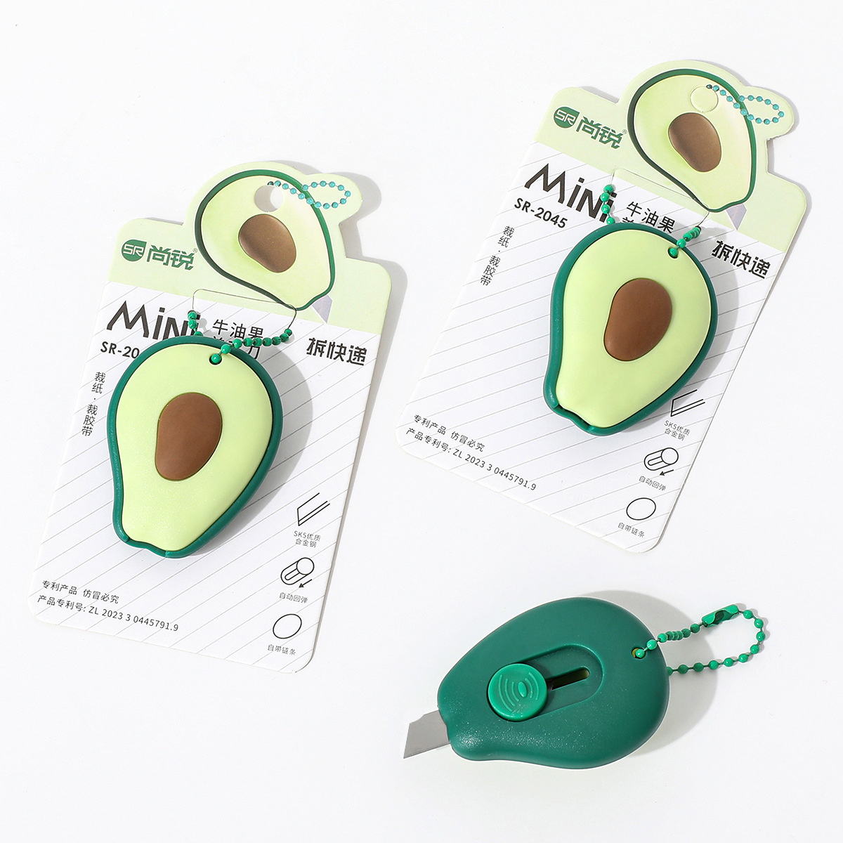 Mini utility knife, fruit-shaped, paper cutting, package opening, cute utility knife, convenient unboxing, stationery, handcrafted knife pic 2