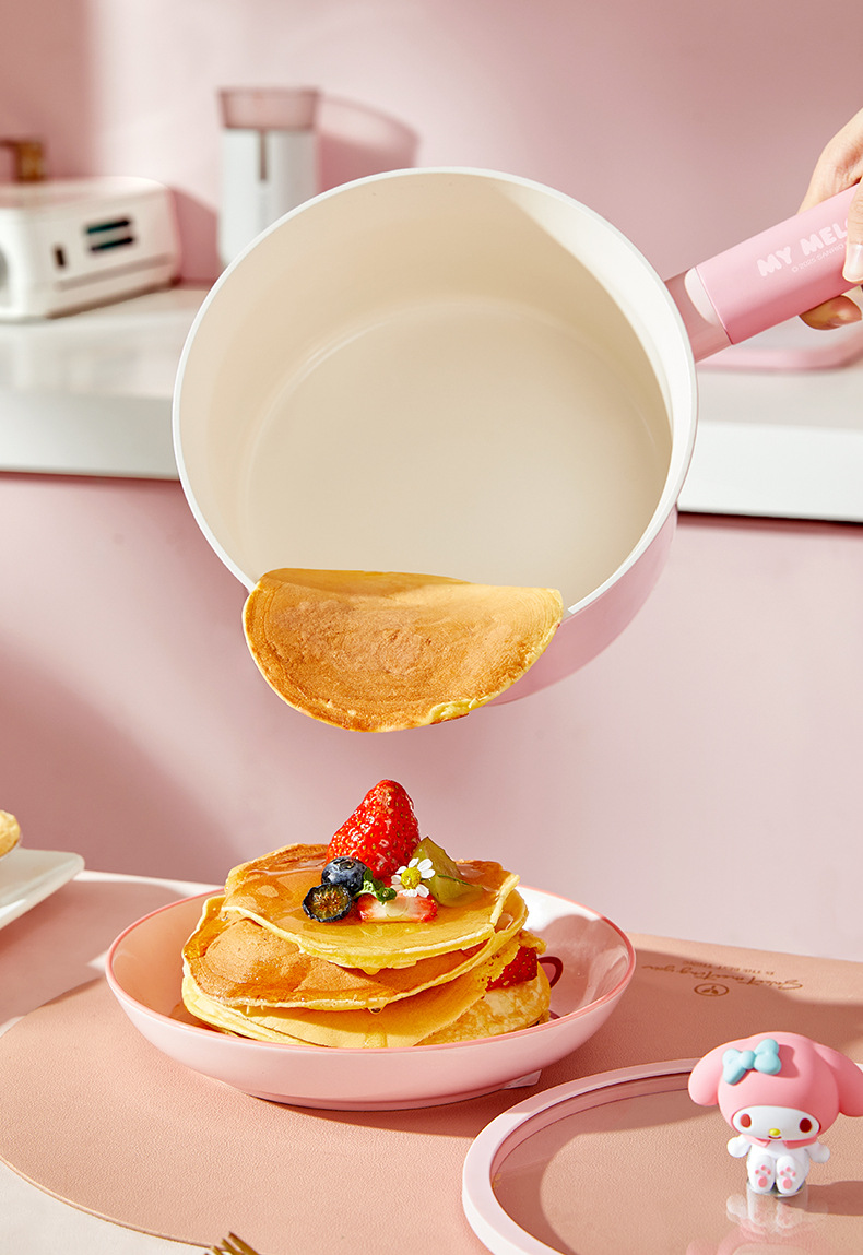 Sanrio multi-functional milk pot, non-stick pot, infant and baby special complementary food pot, soup pot, steaming and cooking integrated instant noodle pot pic 7