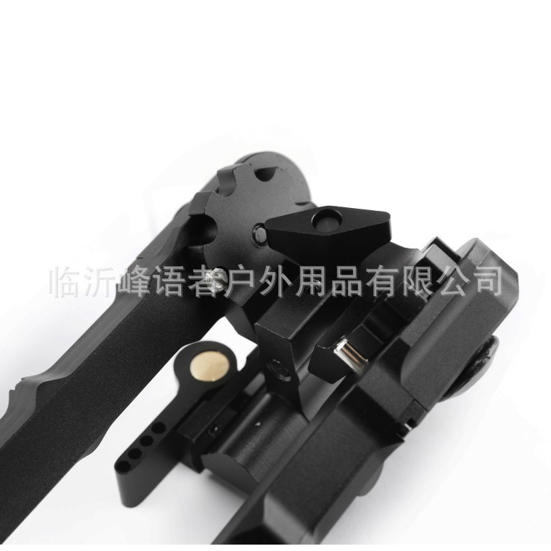 跨境黑色伸缩V9连体Bipod V9脚架黑色铝合金材质M-LOK V9竹节脚架详情10