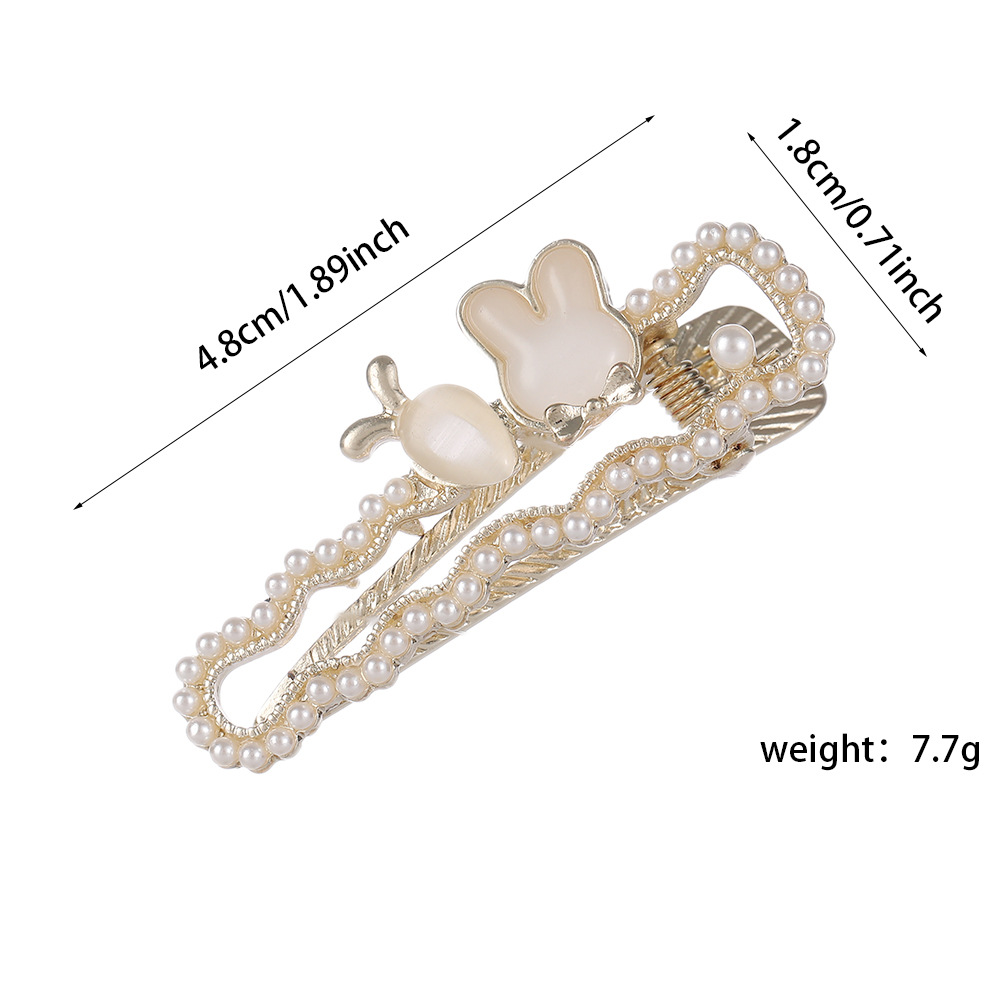 Korean flower headwear clips, rhinestone, frog clip at the back of the head, simple bangs clip, top clip, hairpin, female butterfly pic 2