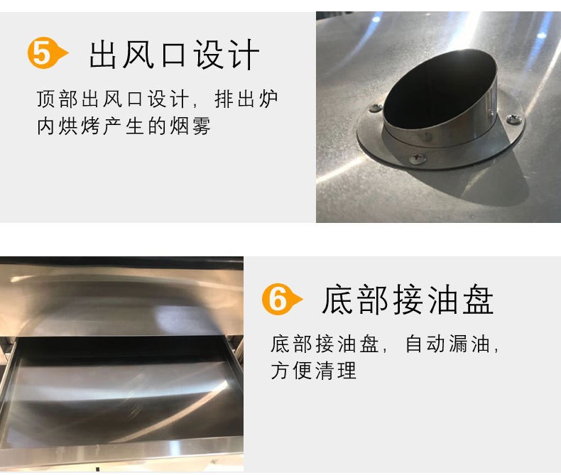 Wholesale of commercial intelligent hot air ovens with digital display temperature control, fully automatic and large-capacity, specially designed for roast duck and goose in restaurants pic 9