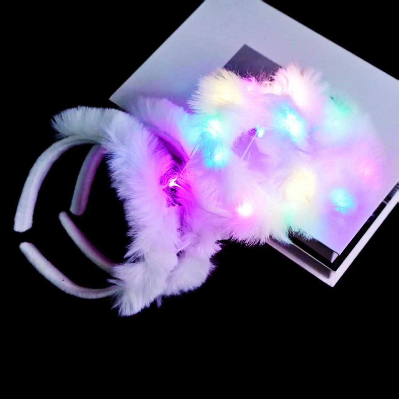 LED Angel luminous headband Birthday party Fairy Cute angel wings Luminous headband decoration Headwear batch pic 6