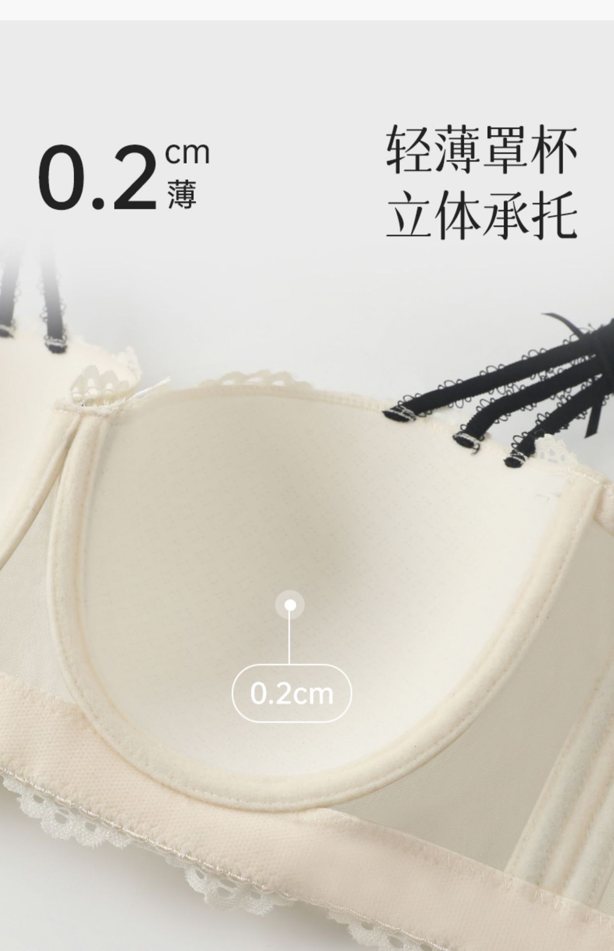 跨境大码内衣女超轻薄聚拢软钢圈上托提拉收副乳防下垂调整型文胸详情15