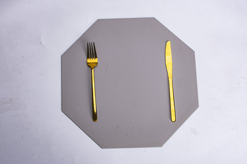 压边PVC皮革餐垫防水防油免洗咖啡垫餐桌隔热垫高级感餐具垫批发详情7