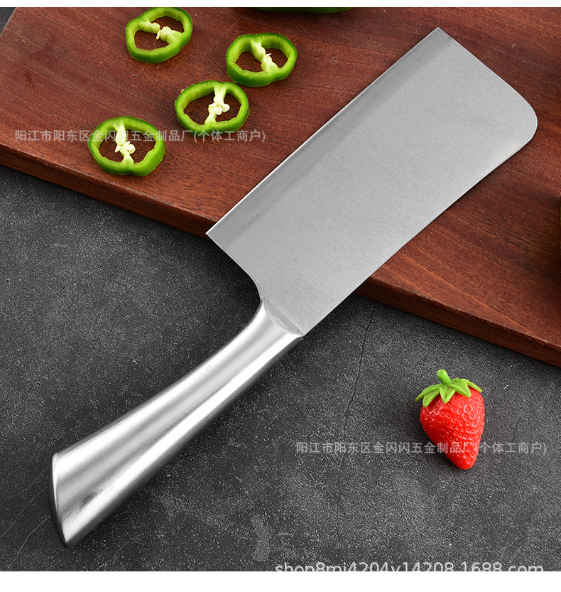 A popular foreign trade set of eight-piece stainless steel sharp kitchen knife with a horseshoe hollow handle and a rotating knife seat pic 3