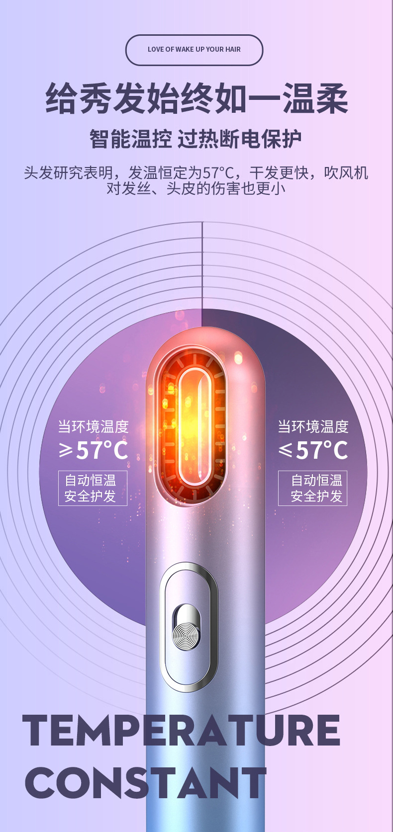 跨境新品极光三合一吹风机热风梳网红电吹风家用直发梳礼品外贸M141详情13