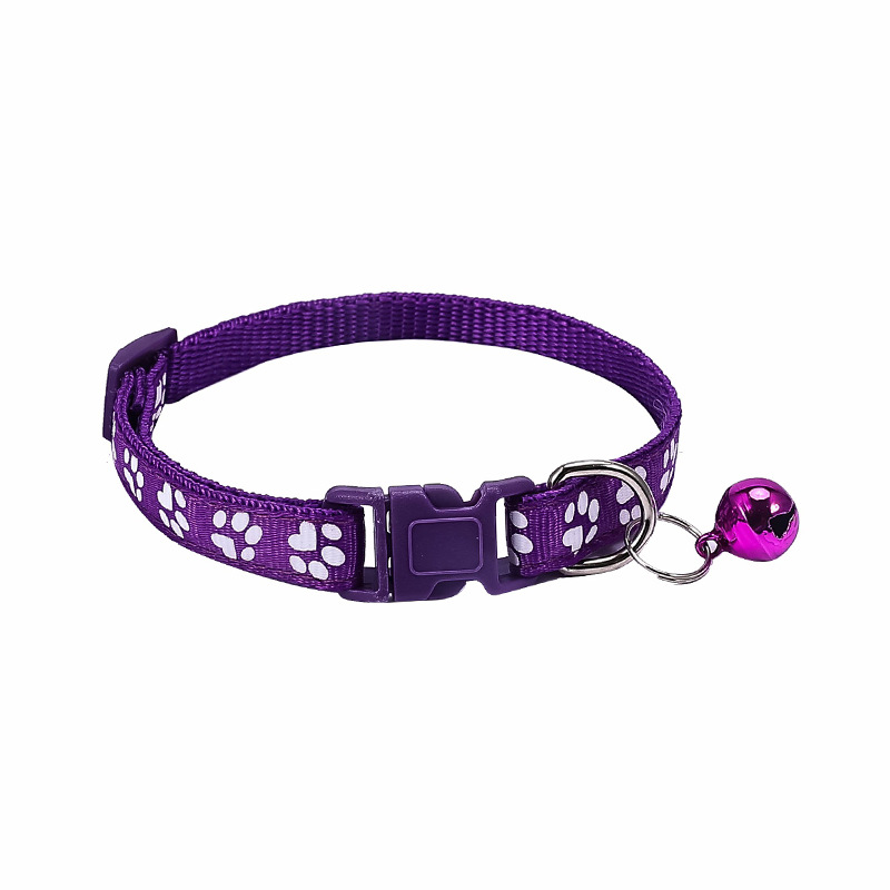 1.0 Pet footprint patch collar, dog neck collar, cat bell collar factory store, large stock available pic 5