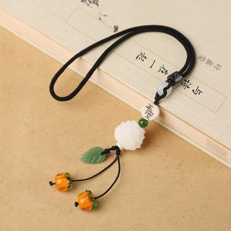 The new car pendant, the Bodhi lotus pendant, is the same popular style as the peace and joy charm rearview mirror pendant pic 13