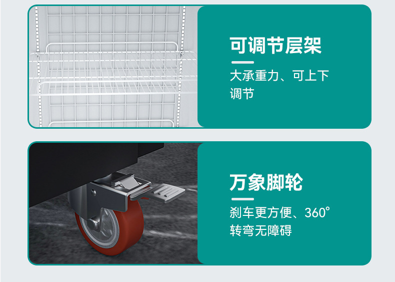商用三门立式冷藏展示柜 超市便利店冷柜 雪糕肉类速冻冷冻柜批发详情13