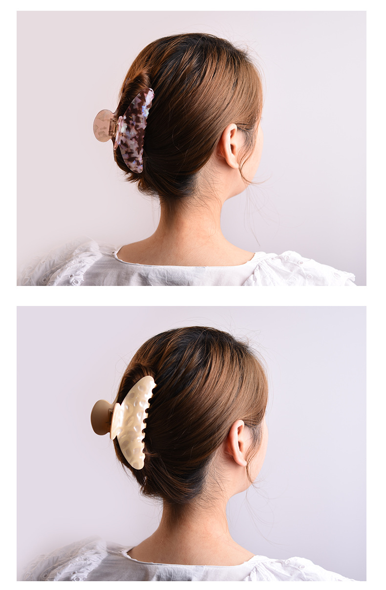 佳蕊韩版大号头饰发抓醋酸抓夹马尾夹女鲨鱼夹彩色发夹时尚发饰款详情10