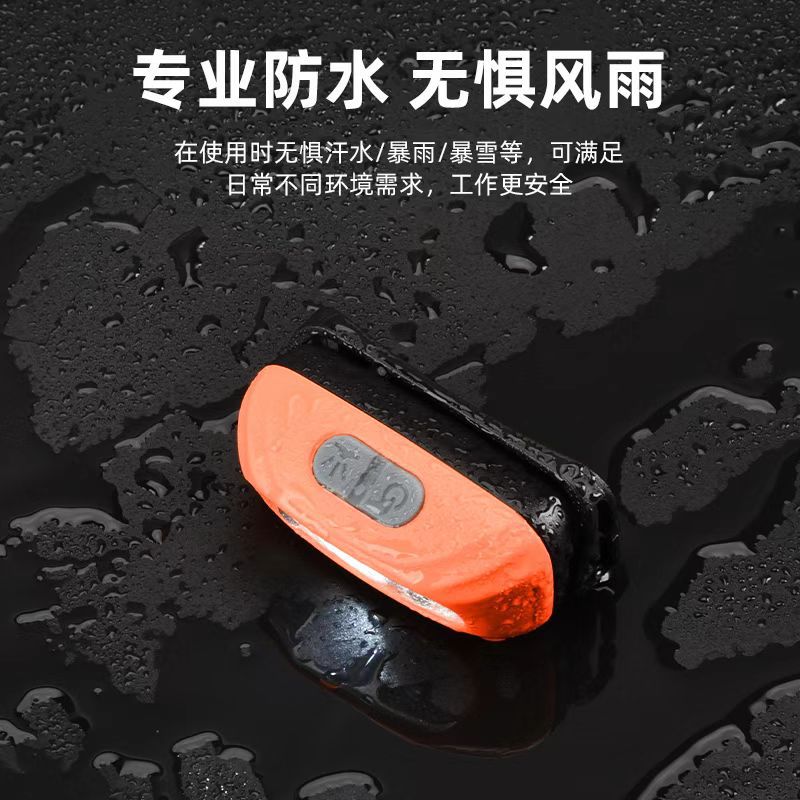 红色小头灯轻量化感应头灯Cob头灯矿灯手电筒详情8