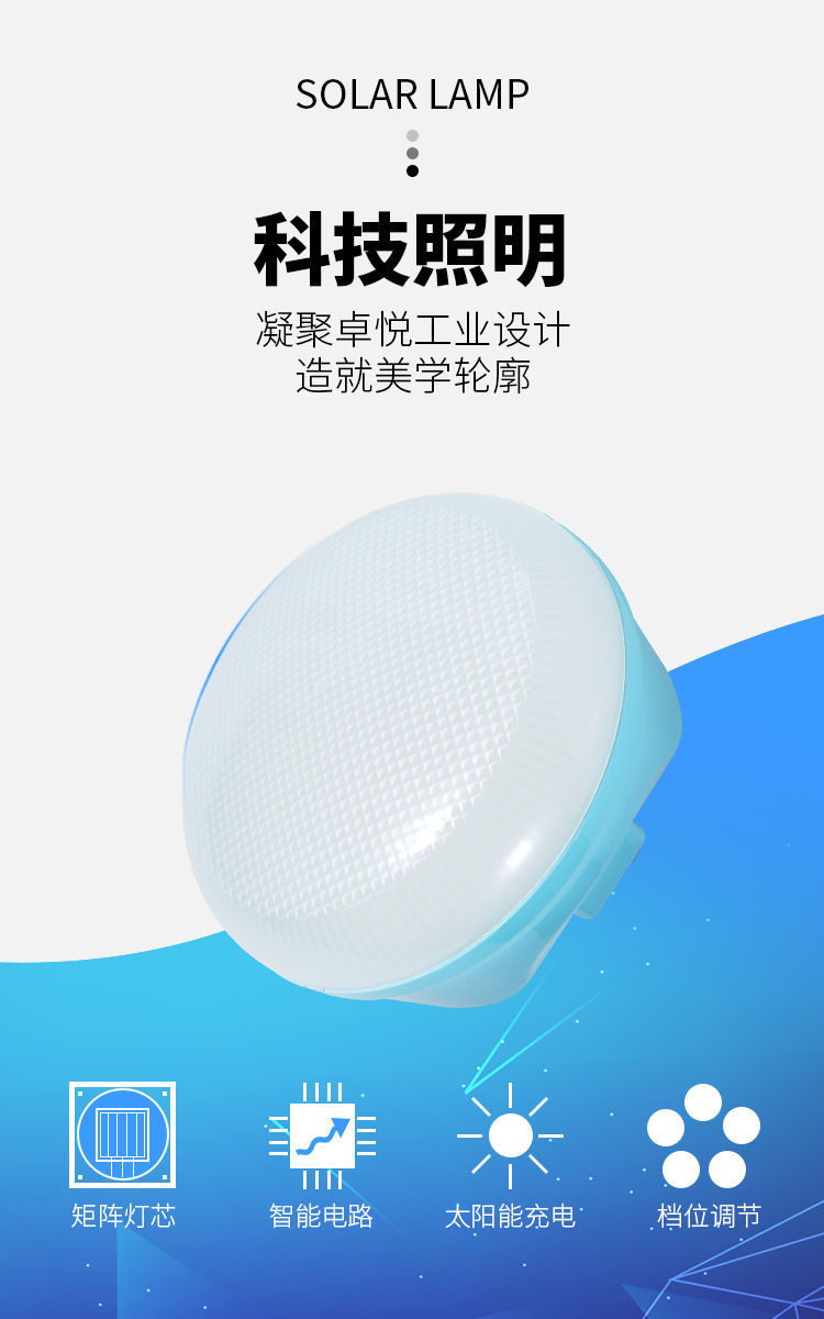 Solar-powered night market led household rechargeable bulbs, high-brightness emergency bulbs, outdoor wireless night market street vending lights pic 6