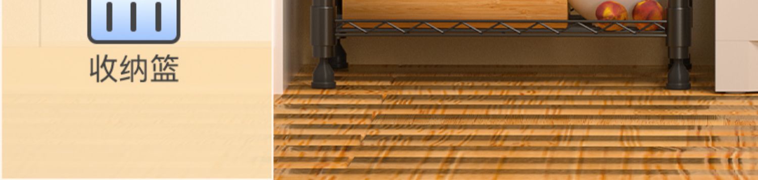 Factory wholesale kitchen shelves, microwave floor-standing metal storage, home bathroom, oven, multi-layer storage shelves pic 7