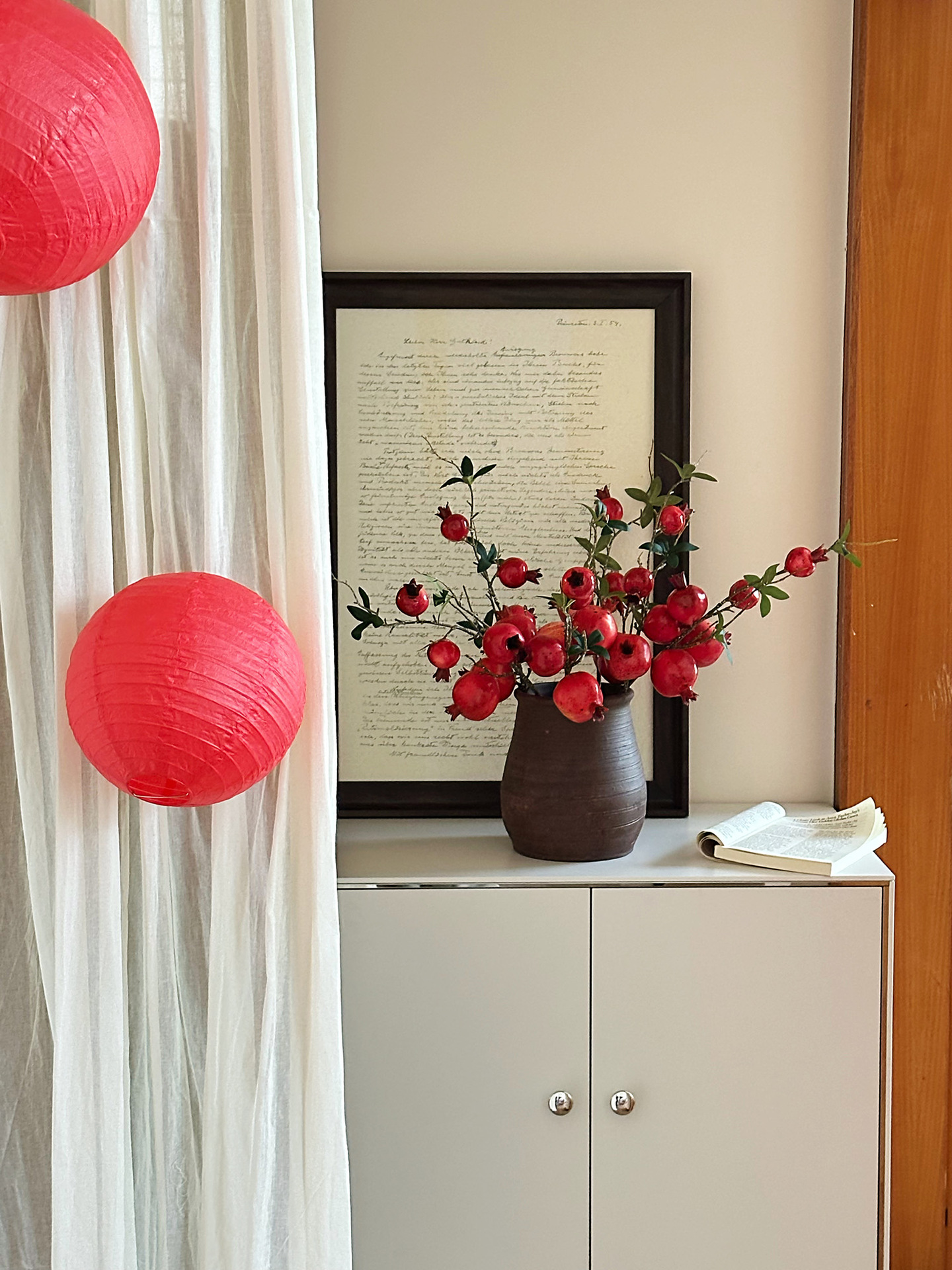 中式仿真石榴果实仿真花假花摆设年宵花喜庆过年客厅餐桌家居摆件详情26