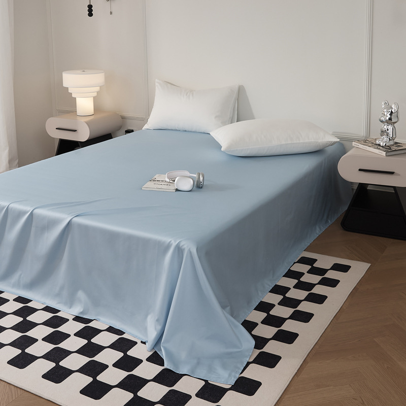 Single-piece quilt cover, pure cotton long-staple cotton bed sheet, bed cap, oversized quilt cover, skin-friendly single and double solid color bedding pic 57