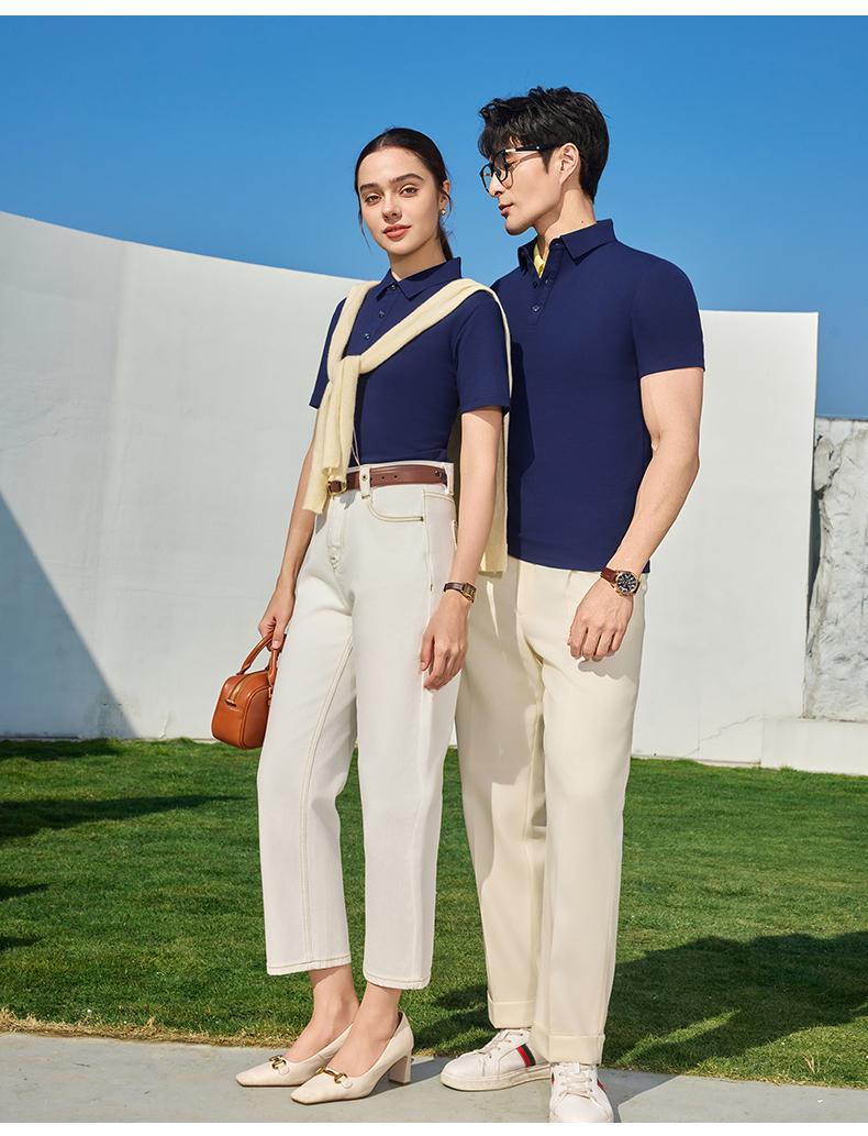 Polo衫女短袖时尚棉T上衣 Polo领连衣裙详情17