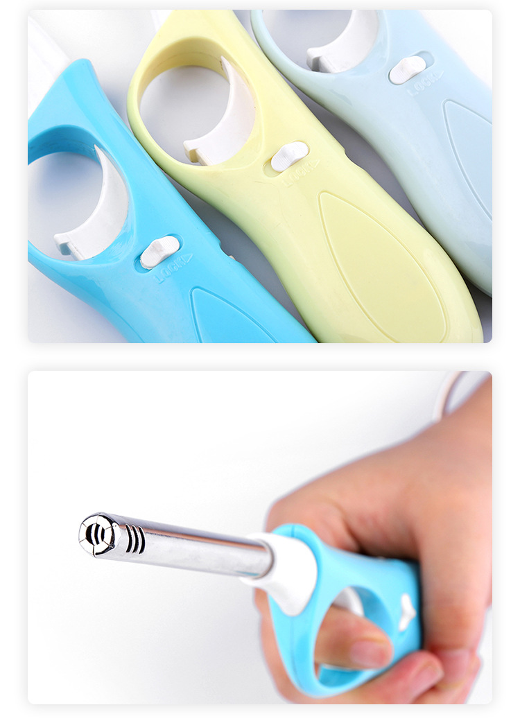 厂家直供家用厨房煤气灶明火打火机纯色塑料户外生火点火器火棒详情11