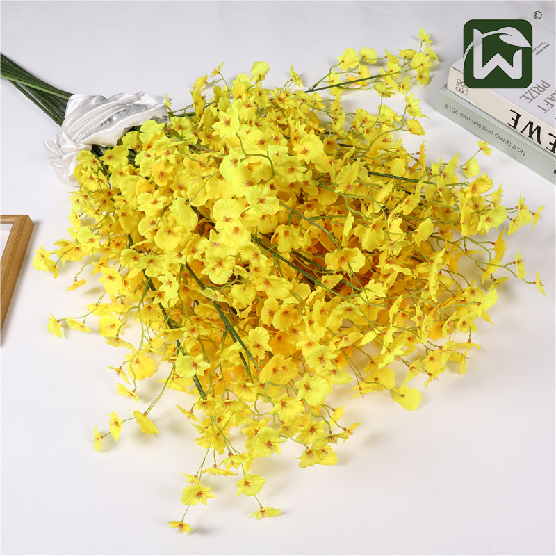 Direct sales and wholesale of 2024 new wedding decoration bridal bouquets from the manufacturer. Yellow butterfly wedding celebration pic 1