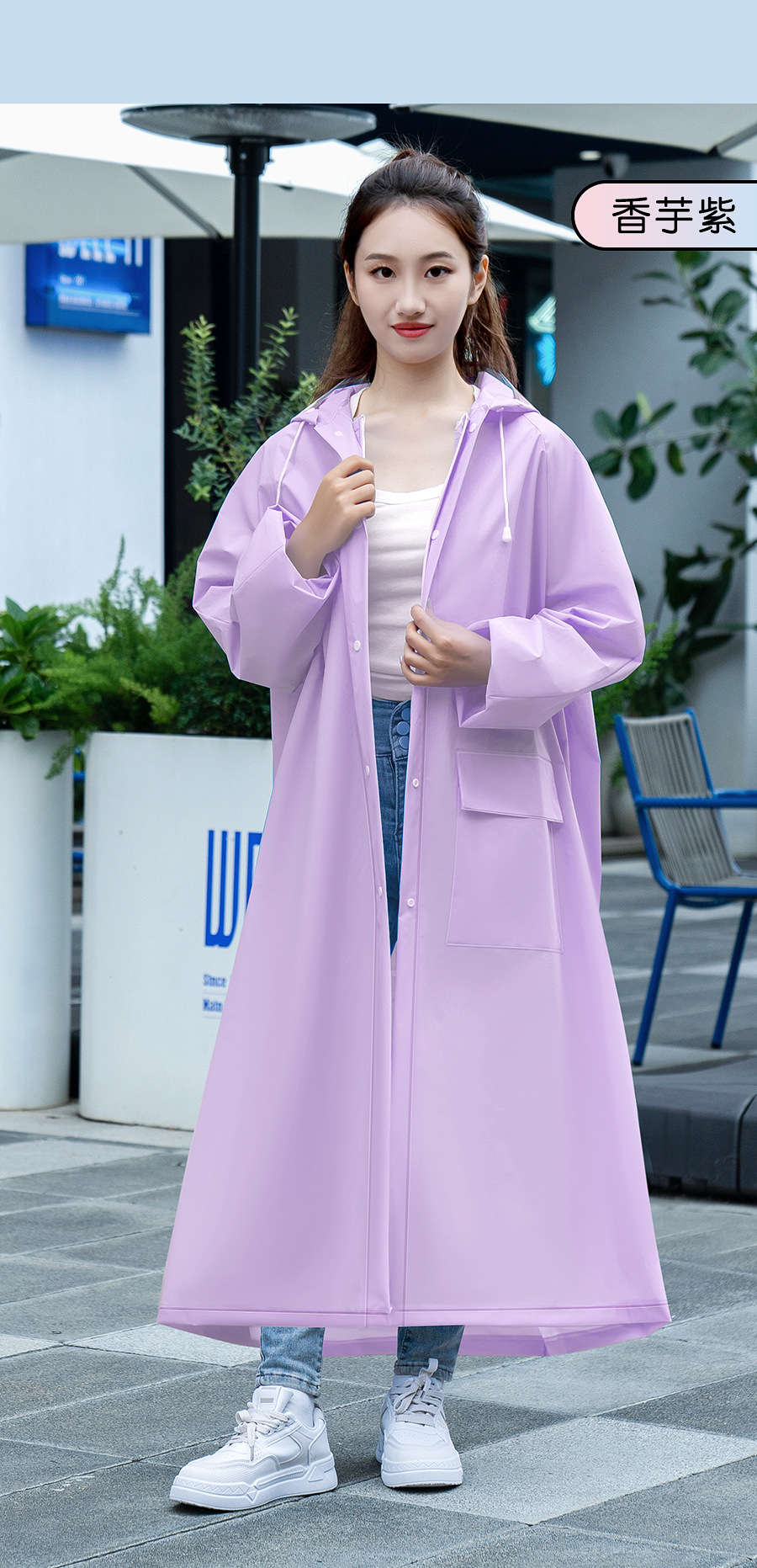 Wholesale and consignment of full-body raincoats, thick and long rainproof single-person eva, adult electric vehicle, school durable raincoats pic 20