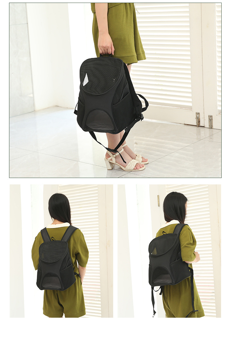 Rongka Pet Cross-border Pet Bag, Portable Bag for going out, Cat and Dog Backpack, Foldable pet chest Breathable Pet Backpack pic 14