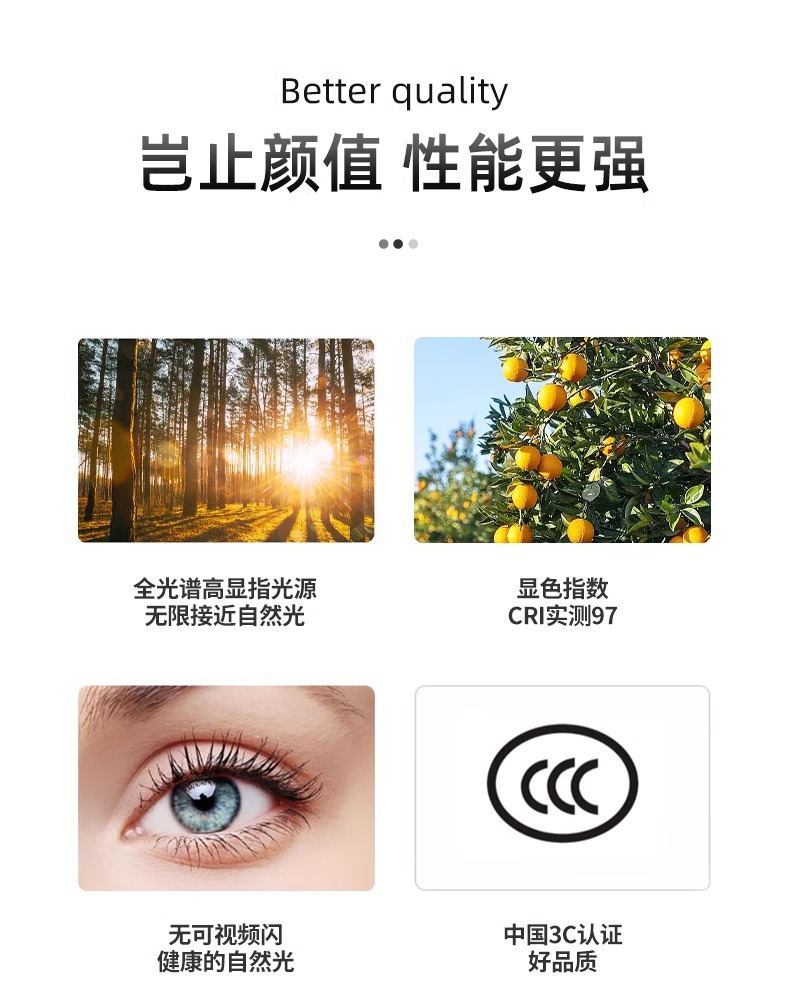 波西米亚RA97全光谱大灯盘薄透亮隐形风扇灯智能家居中山灯具详情8