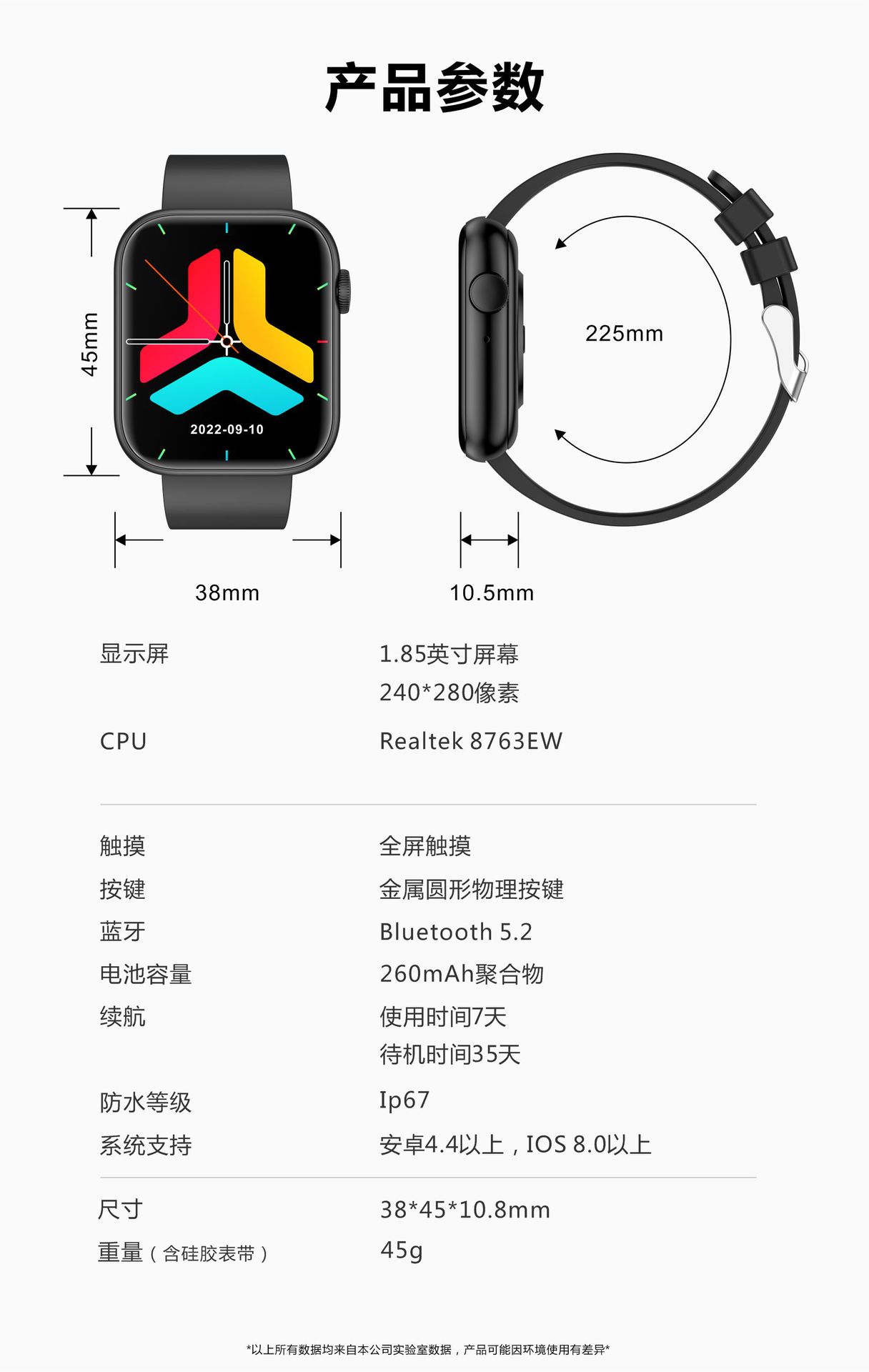 The new QX7 smart bracelet for foreign trade features 1.85 Bluetooth call and one-click direct connection to the true blood oxygen and temperature measurement sports watch pic 21
