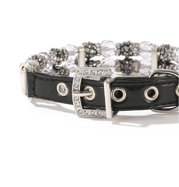 Pet supplies: collar, leash, neck collar, cat bead necklace, small and medium-sized dog collar, neck collar accessories pic 8