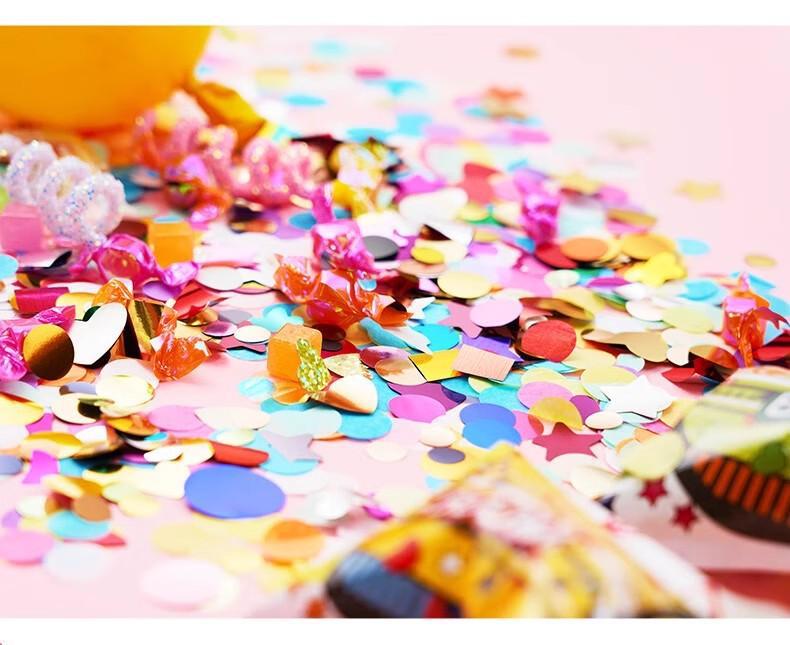 Inflatable firework guns, birthday decoration, scene arrangement, party atmosphere, ribbons, small firework cannons, tinplate guns, Christmas spray tubes pic 9