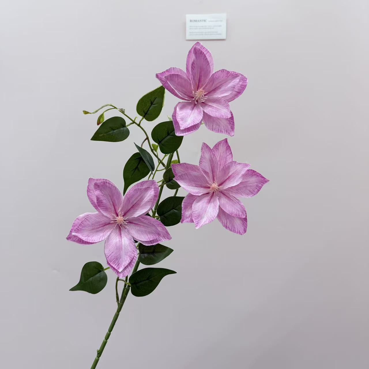 3头仿真铁线莲玉兰仿真花婚庆婚礼软装家居装饰婚礼插花跨境详情9