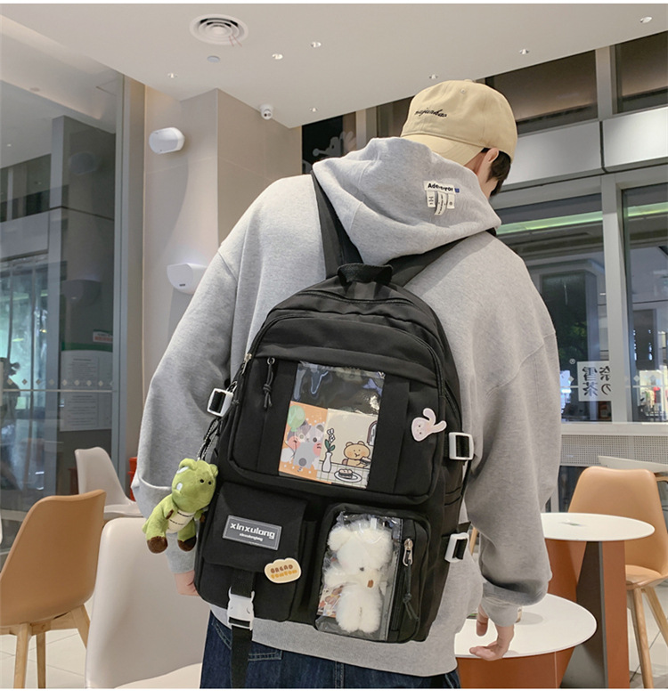 书包初中女生双肩包女痛包大容量小学生日系高中生背包中学生肩包详情25