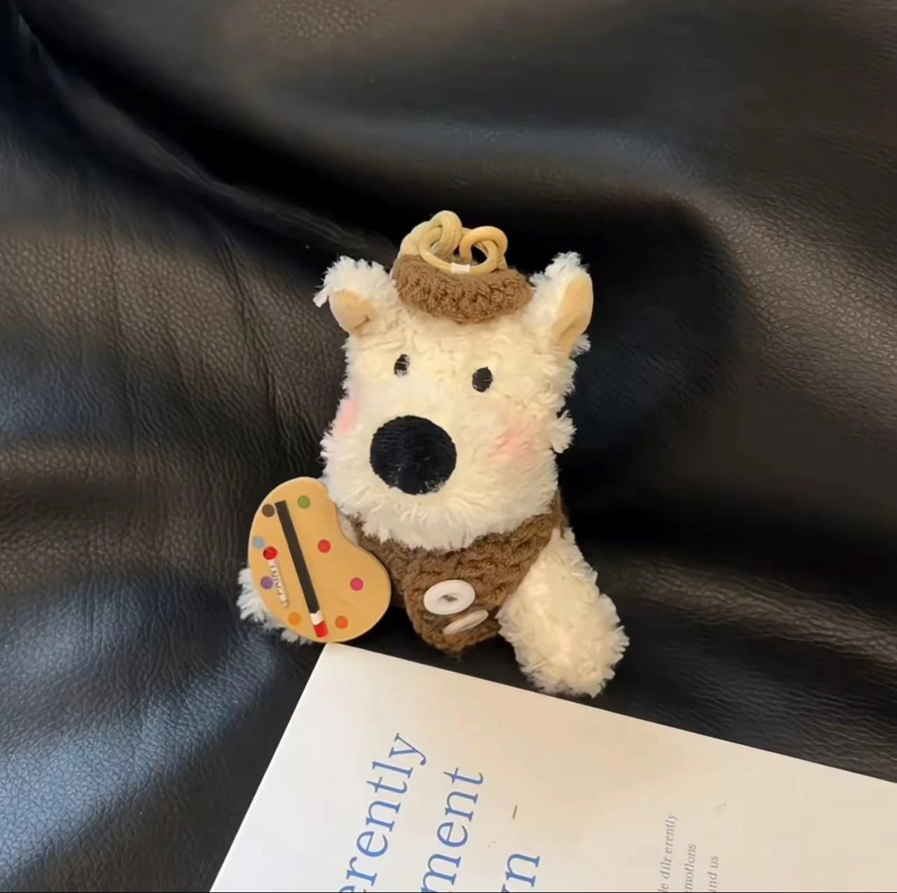 网红爆款西高地毛绒挂件公仔可爱潦草小狗包包挂饰车载摆件小礼物详情20