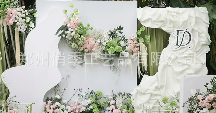 婚庆仿真花森系绿植叶子婚庆花材配叶酒店花艺装饰插花吊顶假树叶详情1