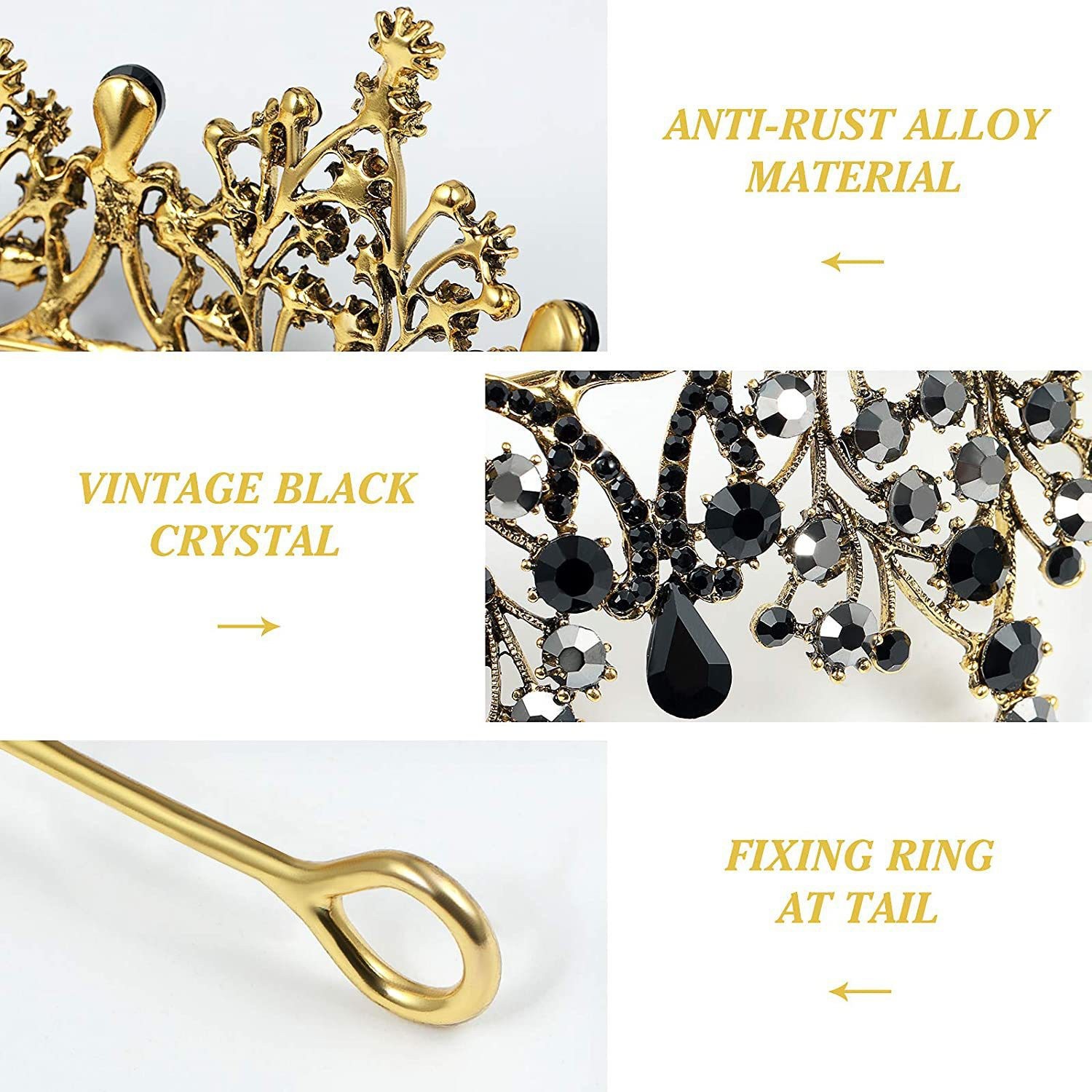 皇冠婚礼发箍新 娘头饰水钻头箍饰品 锌合金凤冠婚庆走秀新娘皇冠详情20