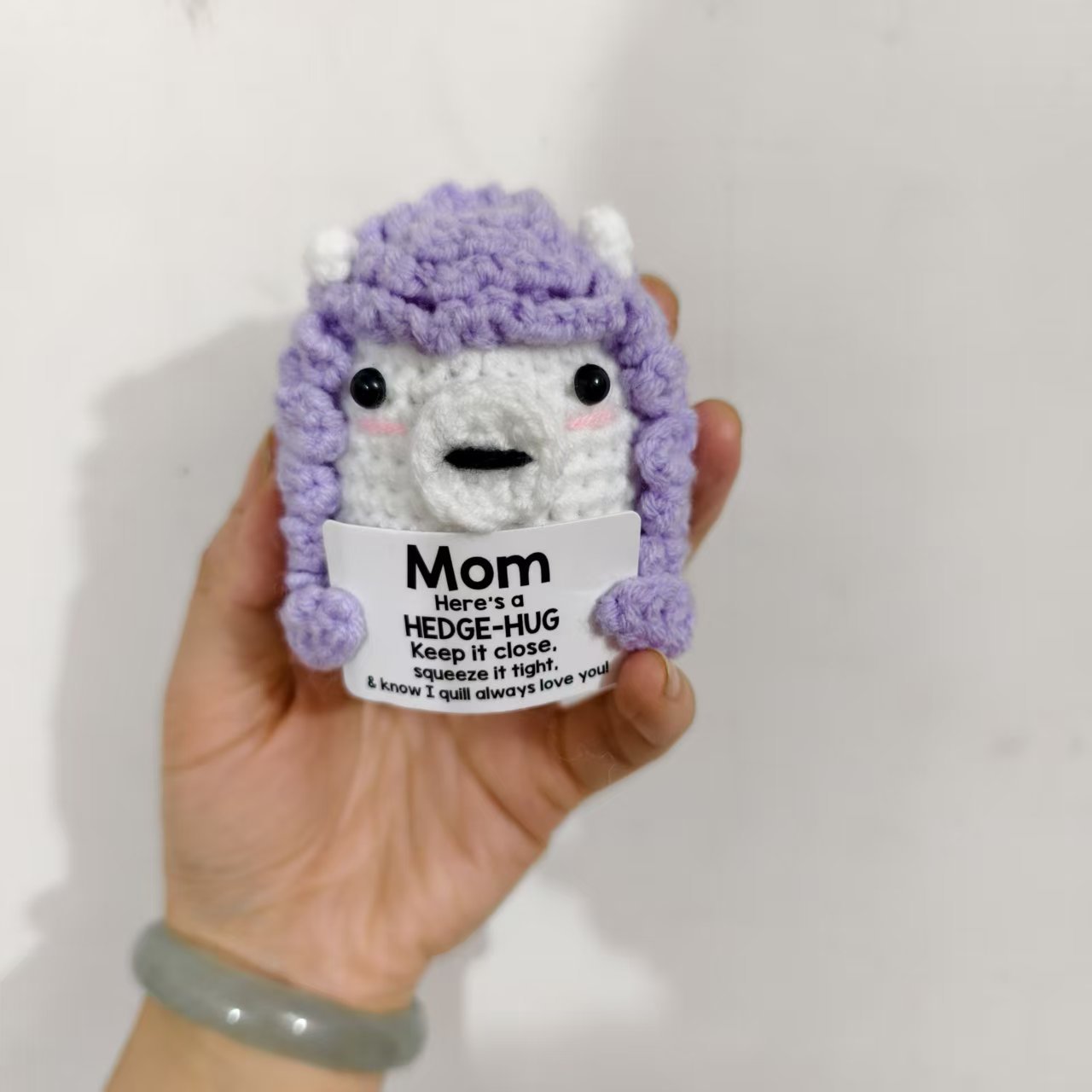 Handmade crocheted woolen plush toy, creative display piece, cute and positive energy, little cat, little turtle, beer mug hanging decoration, cartoon style pic 8
