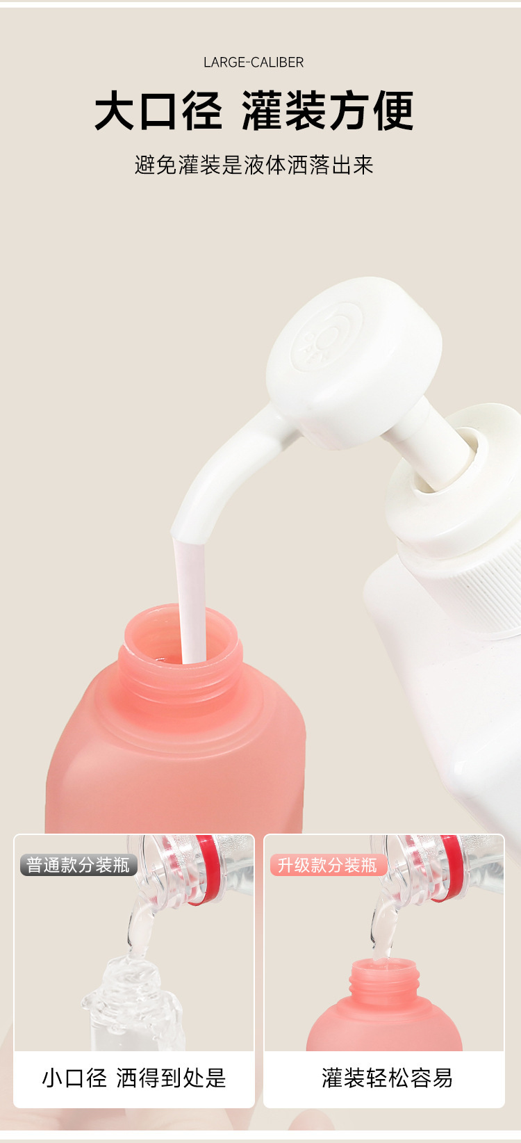 Travel sub-bottle shampoo, body wash, travel skin care products portable small sample empty bottle pic 5