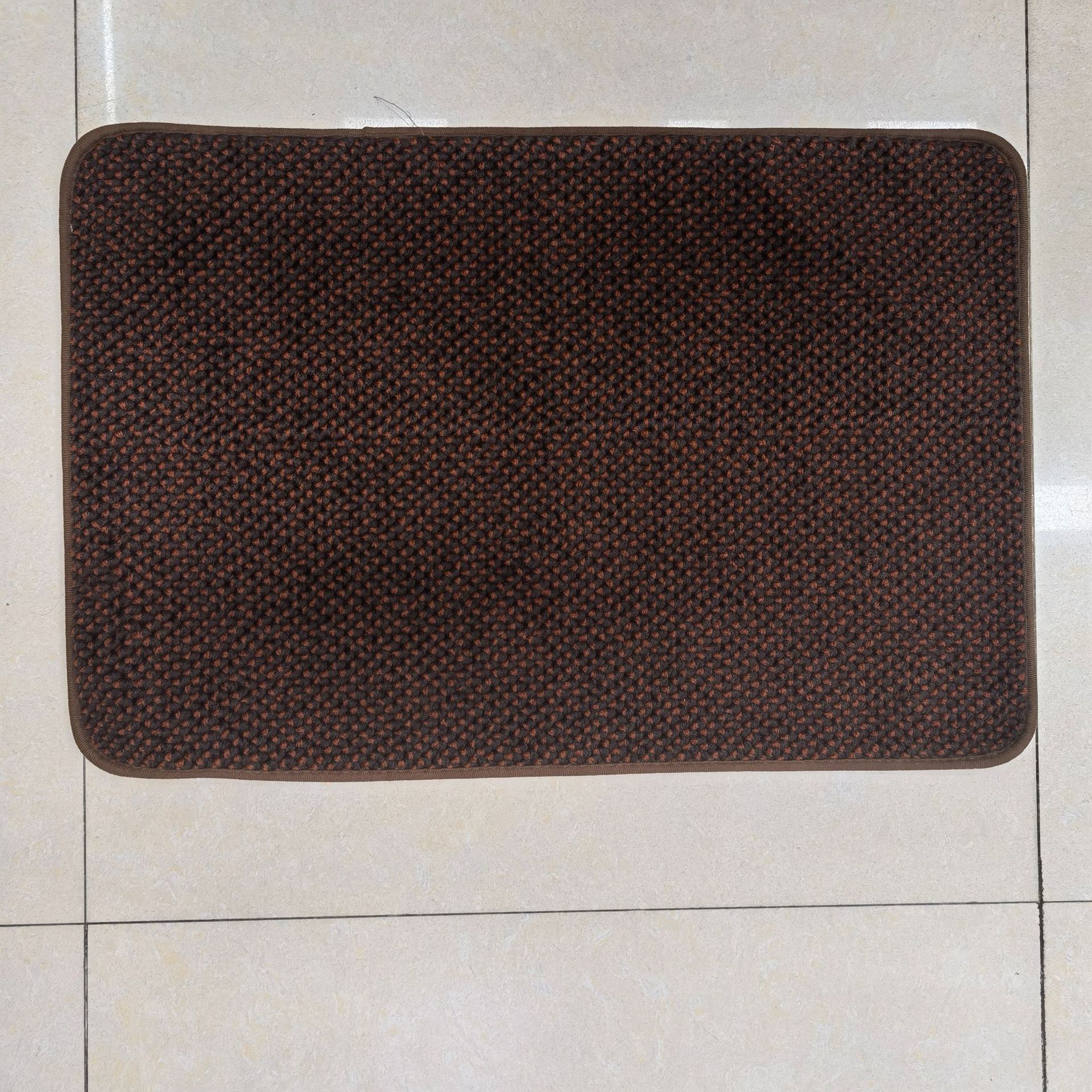 Polvos de poliéster de dos colores piña grano polvo raspador arena y barro cojín de puerta de entrada antideslizante dormitorio cocina baño piso cojín pic 5