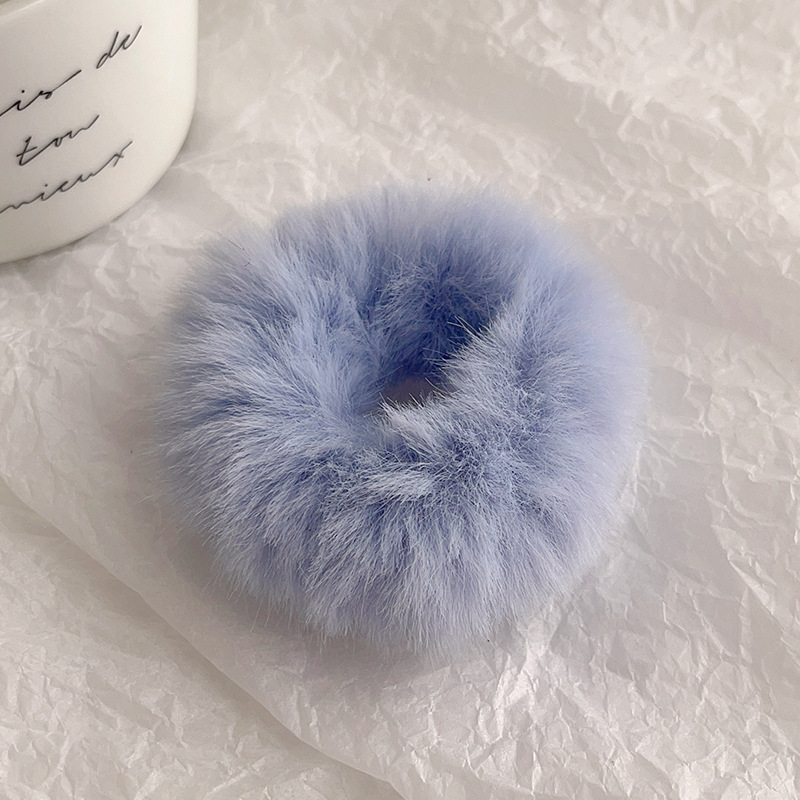 Dopamine wool hair bands for autumn and winter, towel bands, simple hair ties, leather bands and hair accessories wholesale pic 15
