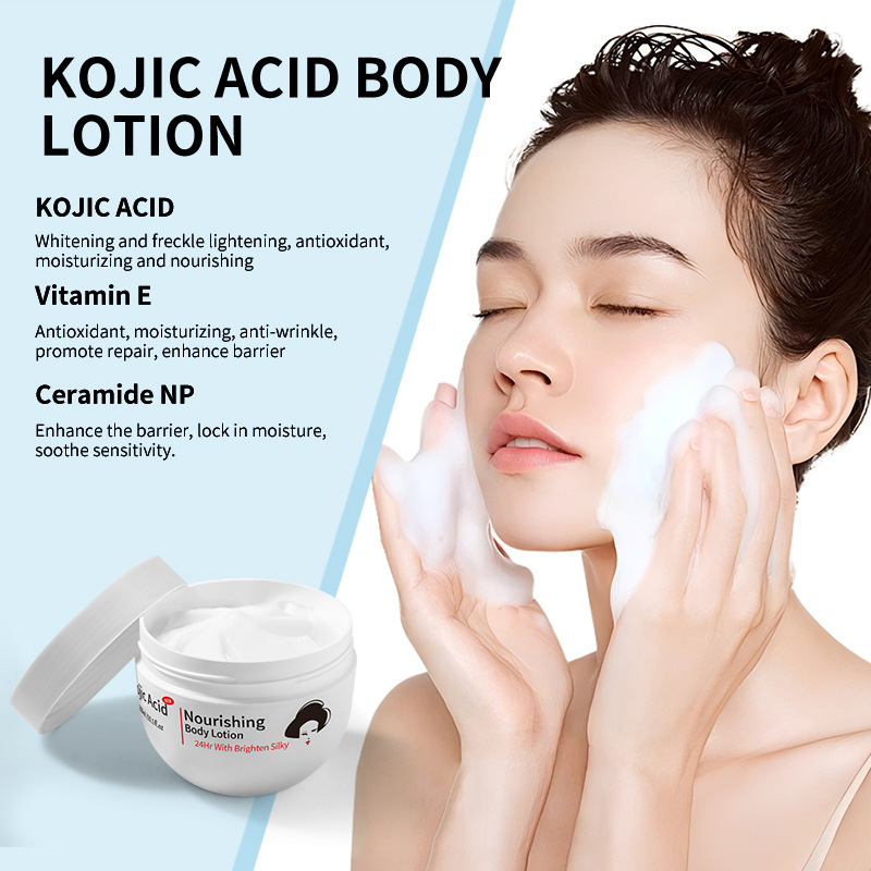 Wholesale of all-English kojic acid skin care products series, facial care kojic acid facial cleanser, deep cleansing facial cleanser pic 9
