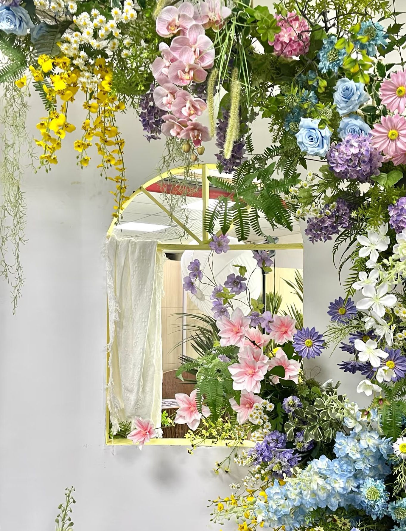 莫奈花园仿真花材diy布景假花花店造景仿真绿植网红打卡拍照道具详情5