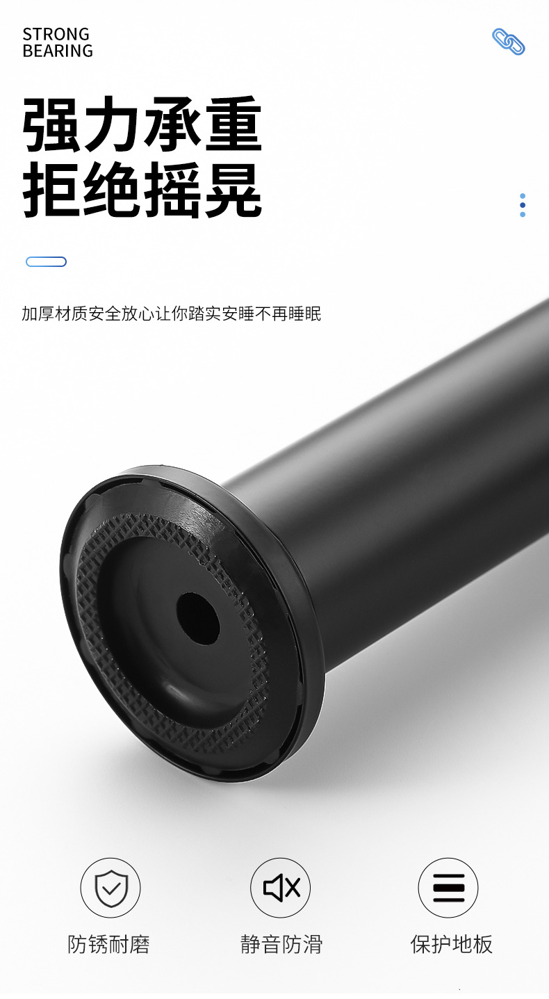 Adjustable support feet: Bathroom cabinet base, coffee table, sofa legs, bed board, TV cabinet support legs, table leg bracket for height increase pic 5