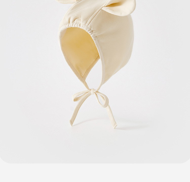 婴儿帽秋冬款纯棉新生婴幼儿春秋护卤门帽A类无骨宝宝可爱胎帽详情18