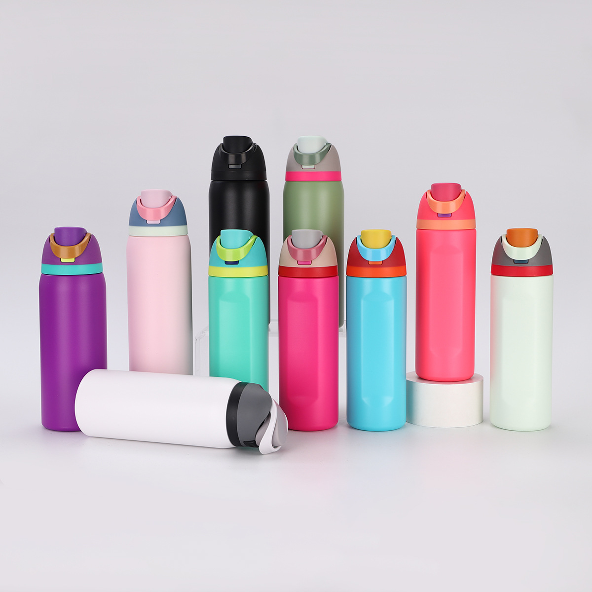 跨境304不锈钢保温杯ins马卡龙提手水果杯大容量户外便携吸管杯详情20