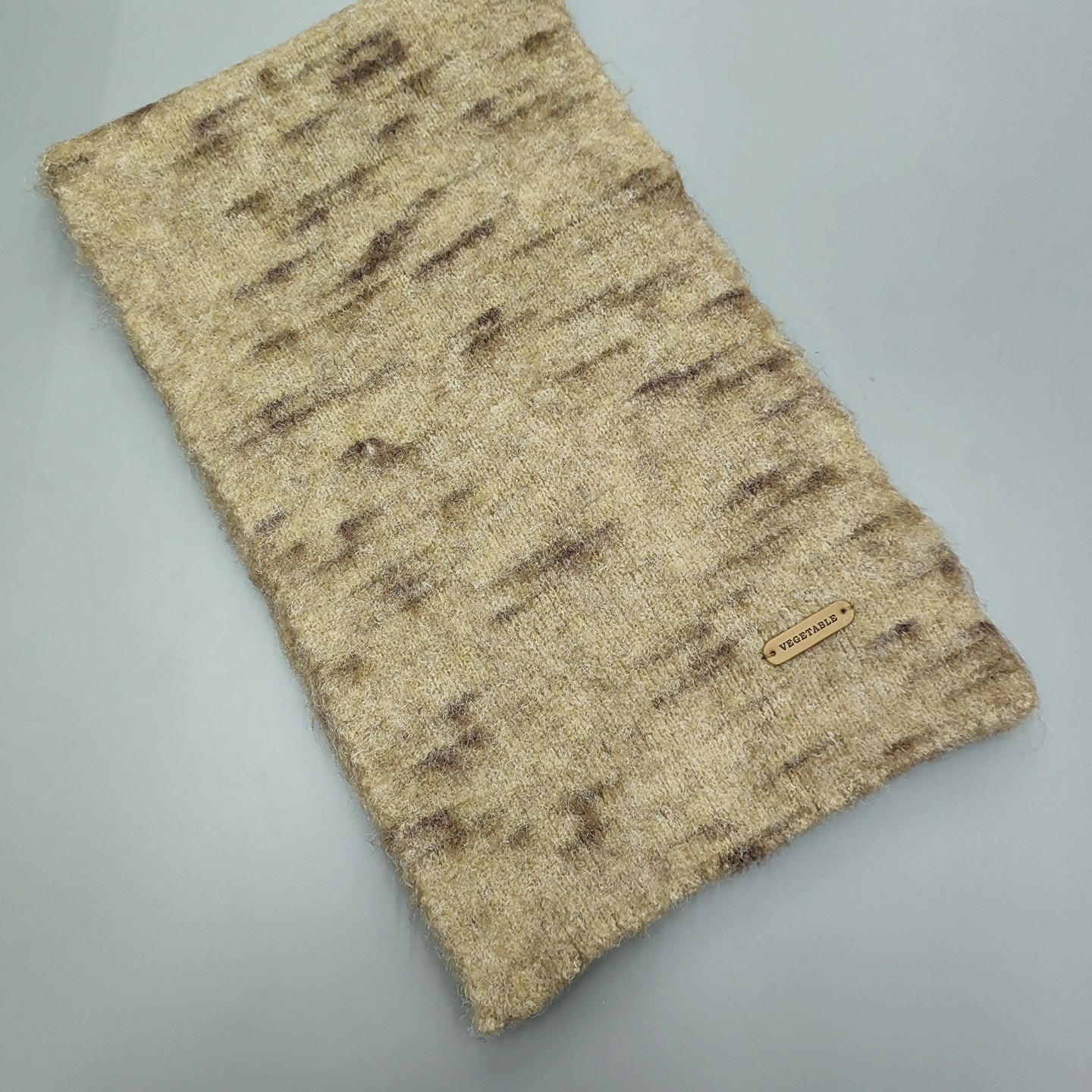 Brushed and textured dopamine pink scarf for women, winter soft and glutinous, ins style, Korean high-end knitted warm wrap pic 4