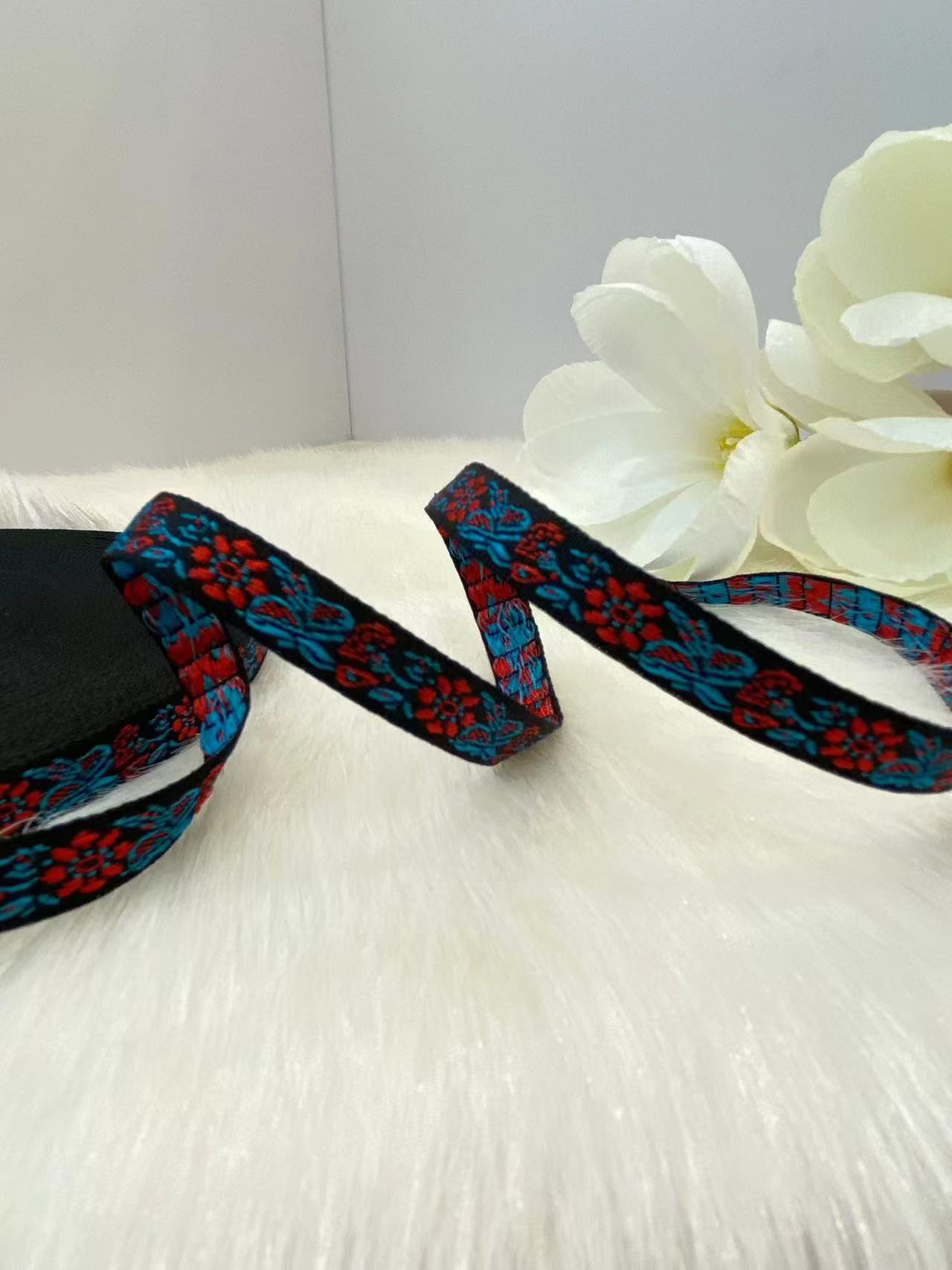 多种款式现货民族风提花刺绣织带新春发饰头饰辅料批发厂家直供详情30