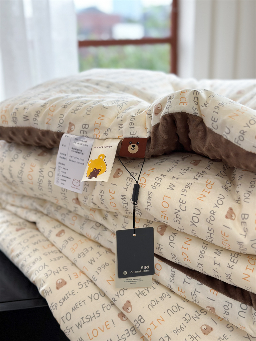 13372 All-cotton cartoon small floral print spring and autumn quilt soothing, bean quilt warm and fleece winter quilt core pic 83