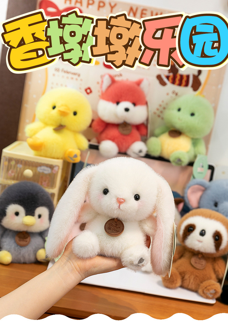 Authentic desk companion, doll, learning accessory, little penguin figurine, cute plush toy, capybara panda doll pic 1