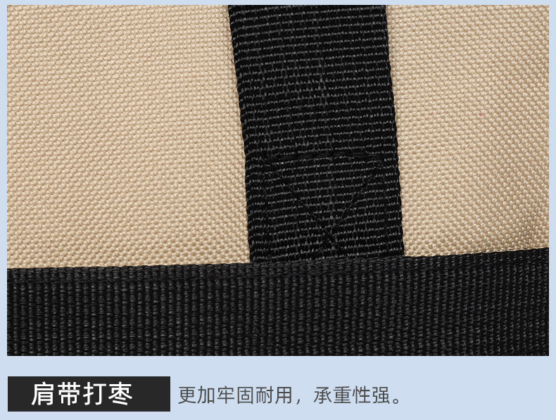 SANNE Cross-border Oxford cloth lunch box bags, hand-purified color takeout bags, outdoor picnic insulated and fresh-keeping bento ice packs pic 8